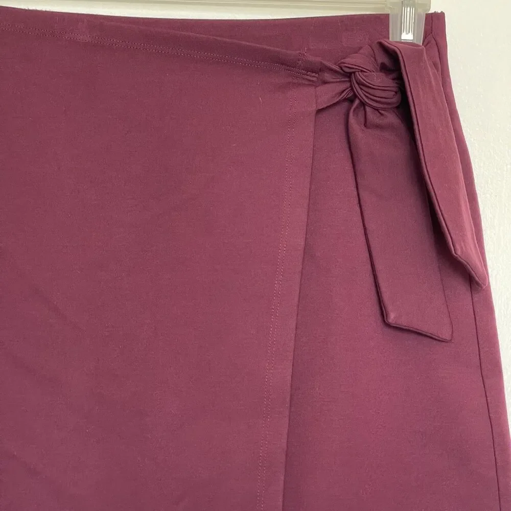 Loft Outlet Womens Short mini Skirt Faux Wrap Stretch Work Wear Career Sz Small